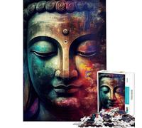 Puzzle da 1000 pezzi per adulti puzzle Zen Buddha gioco rilassante decorazione per la casa ideale come regalo per tutta la famiglia (dimensioni 38x52cm)