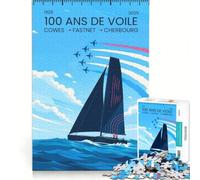 Puzzle da 1000 pezzi per adulti, Quadro Cherbourg, Giochi educativi, Allena la mente e le mani, Collezione d'artista, Belle arti 38x52cm