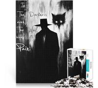 Puzzle da 1000 pezzi per adulti Quando il lupo tace Giocattolo educativo intellettuale decomprimente Lista dei desideri con Babbo Natale 75x50cm