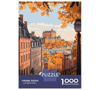Puzzle Da 1000 Pezzi Per Adulti Quebec City Autumn Travel Puzzle Per Adulti Giochi Rilassanti Gara Di Velocità Delle Mani Attività Divertenti A Casa 70x50cm/1000pcs
