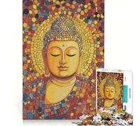 Puzzle da 1000 pezzi per adulti, raffigurante Buddha in preda ai pensieri, un gioco pratico con taglio di precisione, ideale come regalo di compleanno o regalo completo, 38x52cm