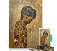 Puzzle da 1000 pezzi per adulti raffigurante Buddha obbediente alla vita,con bordi sottili,gioco cognitivo,rilassante e decorativo per la parete di Natale (38x52cm)