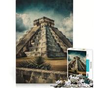 Puzzle da 1000 pezzi per adulti raffigurante Chichen Itza, gioco pratico, antistress, ideale come regalo per tutta la famiglia 38x26cm