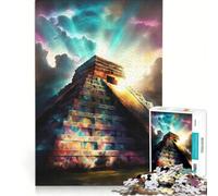Puzzle da 1000 pezzi per adulti raffigurante Chichen Itza, gioco pratico, antistress, ideale come regalo per tutta la famiglia 38x52cm