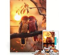 Puzzle da 1000 pezzi per adulti raffigurante due innamorati su un albero al tramonto gioco educativo di analisi e logica sfida unica 50x75cm