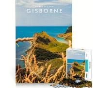 Puzzle da 1000 pezzi per adulti raffigurante Gisborne,Nuova Zelanda,con dettagli nitidi e un'immagine stimolante Gioco divertente per il tempo libero,decorazione natalizia da parete (50x75cm)