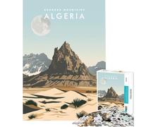 Puzzle da 1000 pezzi per adulti raffigurante i Monti Ahaggar Algeria Gioco rilassante che stimola l'intelligenza e crea dipendenza Regalo di compleanno ideale per il divertimento in famiglia (75x50cm)