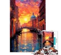 Puzzle da 1000 pezzi per adulti raffigurante il Canal Grande di Venezia un gioco rompicapo da parete regalo perfetto per amici e familiari (dimensioni: 38x26cm)
