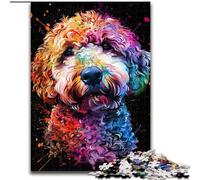 Puzzle da 1000 pezzi per adulti, raffigurante il cane Lagotto Romagnolo, un rompicapo stimolante, attività per la famiglia, decorazione per la casa, regalo di Natale (dimensioni: 26x38cm)