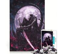 Puzzle da 1000 pezzi per adulti raffigurante il Cavaliere Oscuro con la Katana, gioco interattivo, ideale per l'interazione genitore-figlio e come regalo per tutta la famiglia 38x52cm