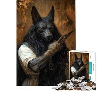 Puzzle da 1000 pezzi per adulti raffigurante il dio Anubi Gioco stimolante e rilassante ideale come regalo per donne o come giocattolo (dimensioni 75x50cm)