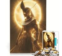 Puzzle da 1000 pezzi per adulti, raffigurante il dio egiziano del sole e guerriero dorato, gioco educativo, migliora la memoria, compleanno e Natale 38x52cm