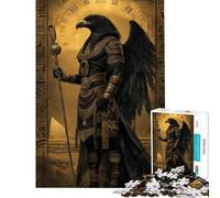 Puzzle da 1000 pezzi per adulti raffigurante il dio egizio Horus un rompicapo che stimola la mente e offre un regalo perfetto per amici e familiari (dimensioni 38x52cm)