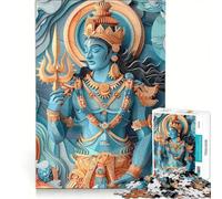 Puzzle da 1000 pezzi per adulti raffigurante il dio indù Indra gioco interattivo interazione genitore-figlio ideale come regalo per tutta la famiglia 50x75cm