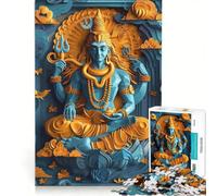 Puzzle da 1000 pezzi per adulti raffigurante il dio induista Shiva gioco educativo difficile e stimolante collezione d'artista opera d'arte 50x75cm