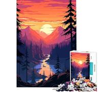 Puzzle da 1000 pezzi per adulti raffigurante il fiume California in pixel art gioco interattivo ed educativo ideale come regalo di compleanno per tutta la famiglia (dimensioni 38x26cm)