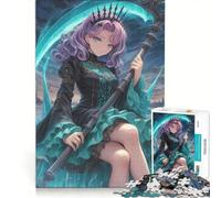 Puzzle da 1000 pezzi per adulti, raffigurante il Mietitore Oscuro con la Falce, gioco rompicapo, decorazione per la casa, compleanno e Natale 50x75cm