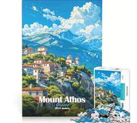 Puzzle da 1000 pezzi per adulti raffigurante il Monte Athos Grecia un gioco pratico e divertente da fare a casa ideale come regalo per tutta la famiglia 50x75cm