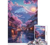 Puzzle da 1000 pezzi per adulti raffigurante il Monte Fuji giapponese Gioco impossibile da completare un regalo perfetto per gli amanti dei giochi Taglio di precisione (38x26cm)