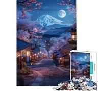 Puzzle da 1000 pezzi per adulti raffigurante il Monte Fuji giapponese Un gioco rompicapo divertente e spiritoso perfetto come regalo di compleanno o per altri scopi (dimensioni: 38x52cm)