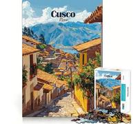 Puzzle da 1000 pezzi per adulti raffigurante il paesaggio urbano di Cusco,Perù Gioco di prestigio con intagli a taglio,stimolante per la mente,ideale per momenti di svago e come decorazione natalizia