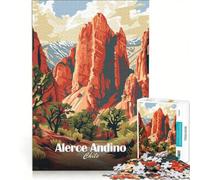 Puzzle da 1000 pezzi per adulti raffigurante il Parco Nazionale Alerce Andino, Cile Un gioco impossibile, rilassante e stimolante per la mente, ideale come decorazione da scrivania 50x75cm