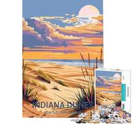 Puzzle da 1000 pezzi per adulti raffigurante il Parco Nazionale delle Dune dell'Indiana un gioco pratico e stimolante per la mente un'opera d'arte da regalare per compleanno (dimensioni 50x75cm)