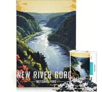 Puzzle da 1000 pezzi per adulti raffigurante il Parco Nazionale di New River Gorge ideale per giochi in famiglia antistress e regali unici per compleanni 50x75cm