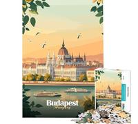 Puzzle da 1000 pezzi per adulti raffigurante il Parlamento di Budapest gioco educativo e stimolante un'opera d'arte da regalare (dimensioni 50x75cm)