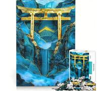 Puzzle da 1000 pezzi per adulti, raffigurante il portale Torii della Montagna di Giada, un gioco pratico di assemblaggio, un'idea regalo unica per compleanni e occasioni speciali 50x75cm