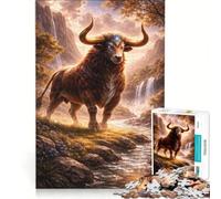 Puzzle da 1000 pezzi per adulti raffigurante il segno zodiacale del Toro e le stelle un gioco rompicapo un divertente antistress per rafforzare l'amore di coppia 38x52cm