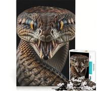 Puzzle da 1000 pezzi per adulti, raffigurante il serpente arrabbiato, gioco educativo, di analisi e logica, regalo di compleanno, regalo di viaggio 38x26cm