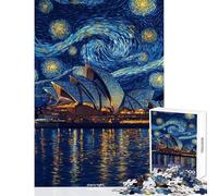 Puzzle da 1000 pezzi per adulti raffigurante il Teatro dell'Opera stellato Gioco per famiglie decorazione da parete ideale come regalo (dimensioni 38x26cm)