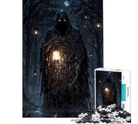 Puzzle da 1000 pezzi per adulti raffigurante il Tristo Mietitore nella foresta oscura gioco educativo e stimolante ideale per momenti di relax regalo di compleanno o come opera d'arte (50x75cm)