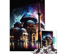 Puzzle da 1000 pezzi per adulti raffigurante la Basilica di Santa Sofia a Istanbul gioco educativo e rompicapo ideale come regalo di compleanno (dimensioni 38x26cm)