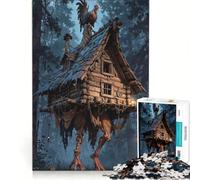 Puzzle da 1000 pezzi per adulti raffigurante la capanna di Baba Yaga, un gioco impossibile, ideale per divertirsi in famiglia, compleanno e Natale 38x26cm