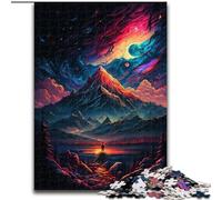 Puzzle da 1000 pezzi per adulti, raffigurante la cima di una montagna mistica, ideale come regalo di Natale e Capodanno per adolescenti (dimensioni: 26x38cm)