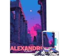 Puzzle da 1000 pezzi per adulti raffigurante la città di Alessandria ideale per attività divertenti da fare in casa Giocattolo fai-da-te impegnativo adatto a persone dai 14 anni in su (38x26cm)