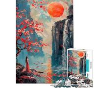 Puzzle da 1000 pezzi per adulti raffigurante la Dama della Cascata un puzzle antistress decorazione da parete e sfida educativa (dimensioni 50x75cm)