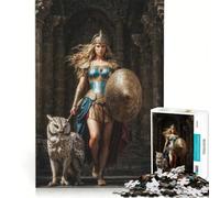 Puzzle da 1000 pezzi per adulti raffigurante la dea Atena, gioco educativo, sfida impegnativa, per rafforzare l'amore tra le coppie 38x26cm