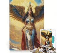 Puzzle da 1000 pezzi per adulti raffigurante la dea Iside, gioco rilassante, taglio di precisione, ideale come decorazione da scrivania 38x26cm