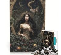 Puzzle da 1000 pezzi per adulti raffigurante la dea Lilith, gioco per famiglie, rilassante e stimolante per la mente, collezione d'artista, belle arti 38x52cm
