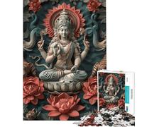Puzzle da 1000 pezzi per adulti raffigurante la dea Parvati dell'induismo Gioco pratico divertente e spiritoso ideale come regalo di compleanno (Dimensioni: 50x75cm)