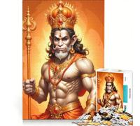 Puzzle da 1000 pezzi per adulti raffigurante la divinità Hanuman un gioco impossibile ideale per l'interazione genitore-figlio e come elemento della lista dei desideri con Babbo Natale 50x75cm
