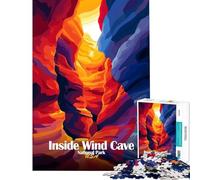 Puzzle da 1000 pezzi per adulti raffigurante la Grotta del Vento nel Parco Nazionale Giochi educativi giocattoli didattici regali per compleanni Un'opera d'arte (dimensioni 38x52cm)
