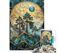 Puzzle da 1000 pezzi per adulti raffigurante la maestosità della taiga e l'arte Kintsugi Un regalo di compleanno ideale per adulti una sfida educativa e un divertimento in famiglia per serate di gioco