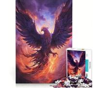 Puzzle da 1000 pezzi per adulti raffigurante la mistica fenice un gioco impossibile ideale per divertirsi a casa e come decorazione per la scrivania 38x52cm