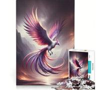 Puzzle da 1000 pezzi per adulti raffigurante la mistica fenice un gioco impossibile ideale per divertirsi a casa e come decorazione per la scrivania 38x52cm