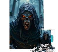 Puzzle da 1000 pezzi per adulti raffigurante la Morte in un cimitero Gioco stimolante ed educativo ideale per indovinare la velocità delle mani e creare un'idea regalo per compleanni (75x50cm)