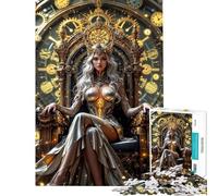Puzzle da 1000 pezzi per adulti raffigurante la Regina del Trono d'Oro un gioco pratico per la decorazione della casa ideale come regalo (dimensioni 38x26cm)